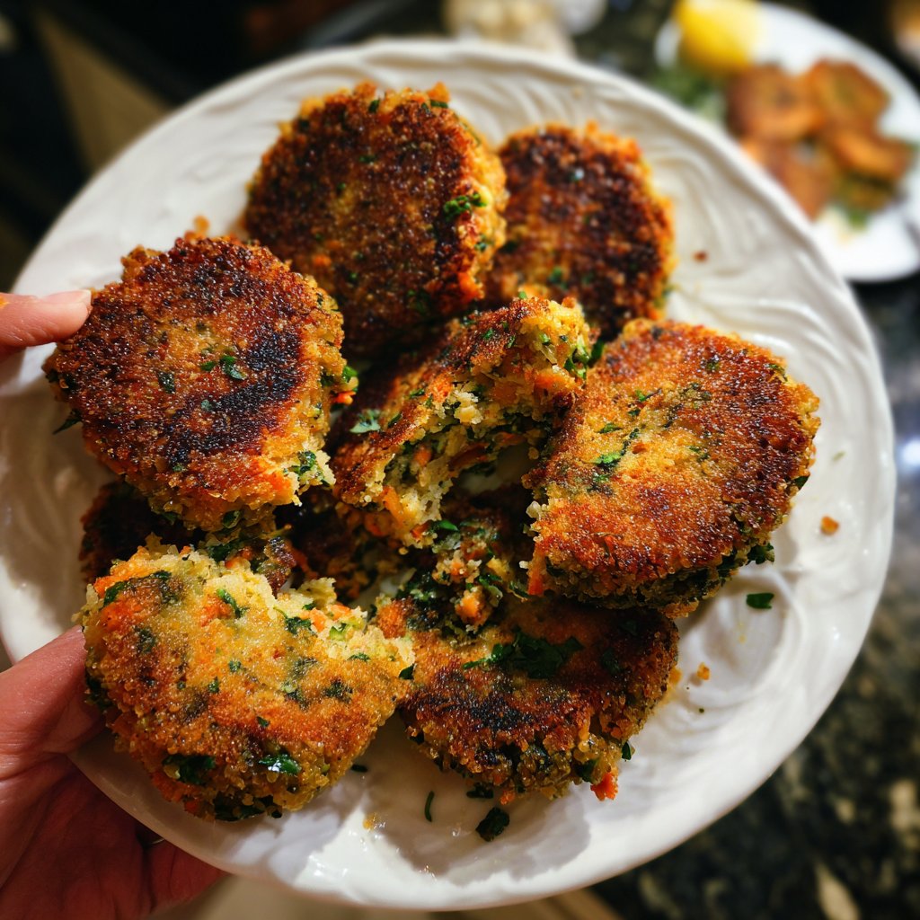 Herbed Quinoa-Stuffed Salmon Cakes