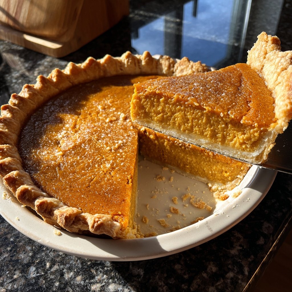 Festive Spiced Pumpkin Pie