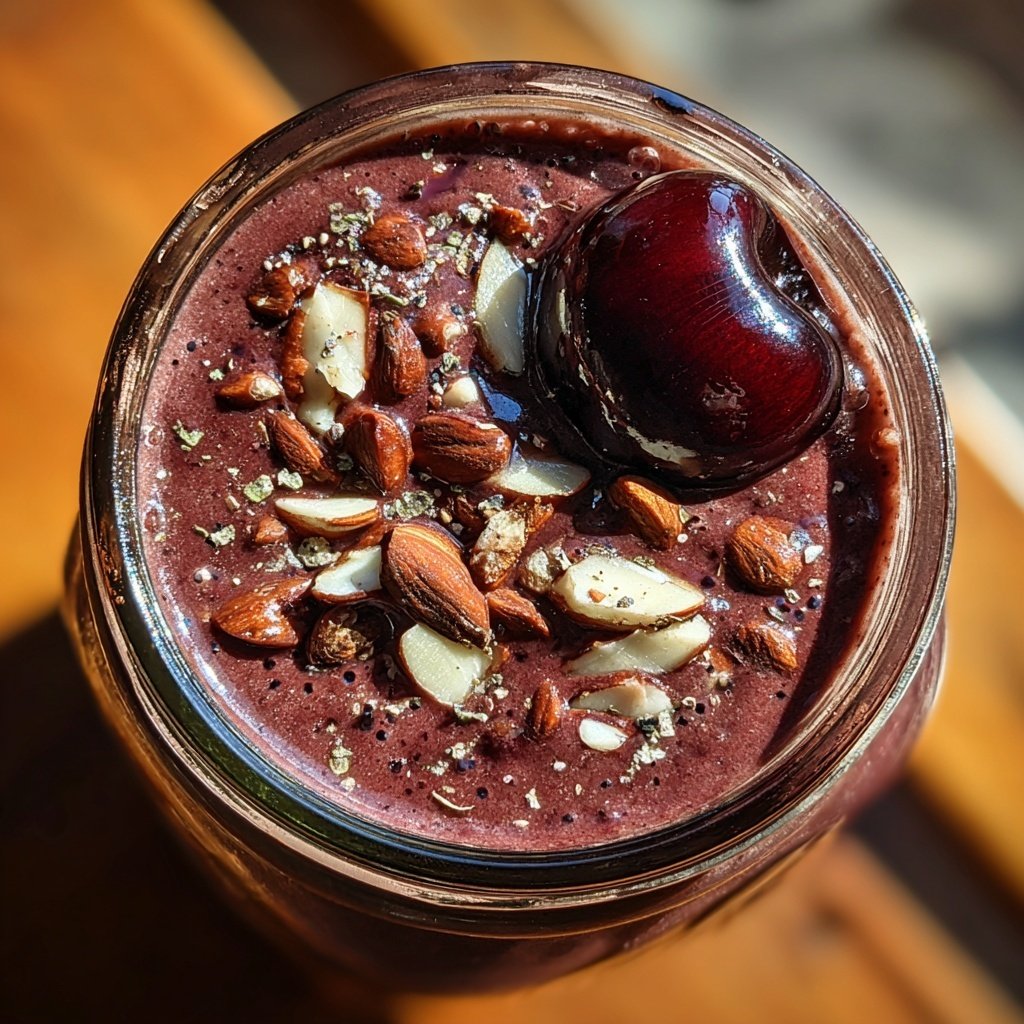 Chocolate Cherry Almond Smoothie