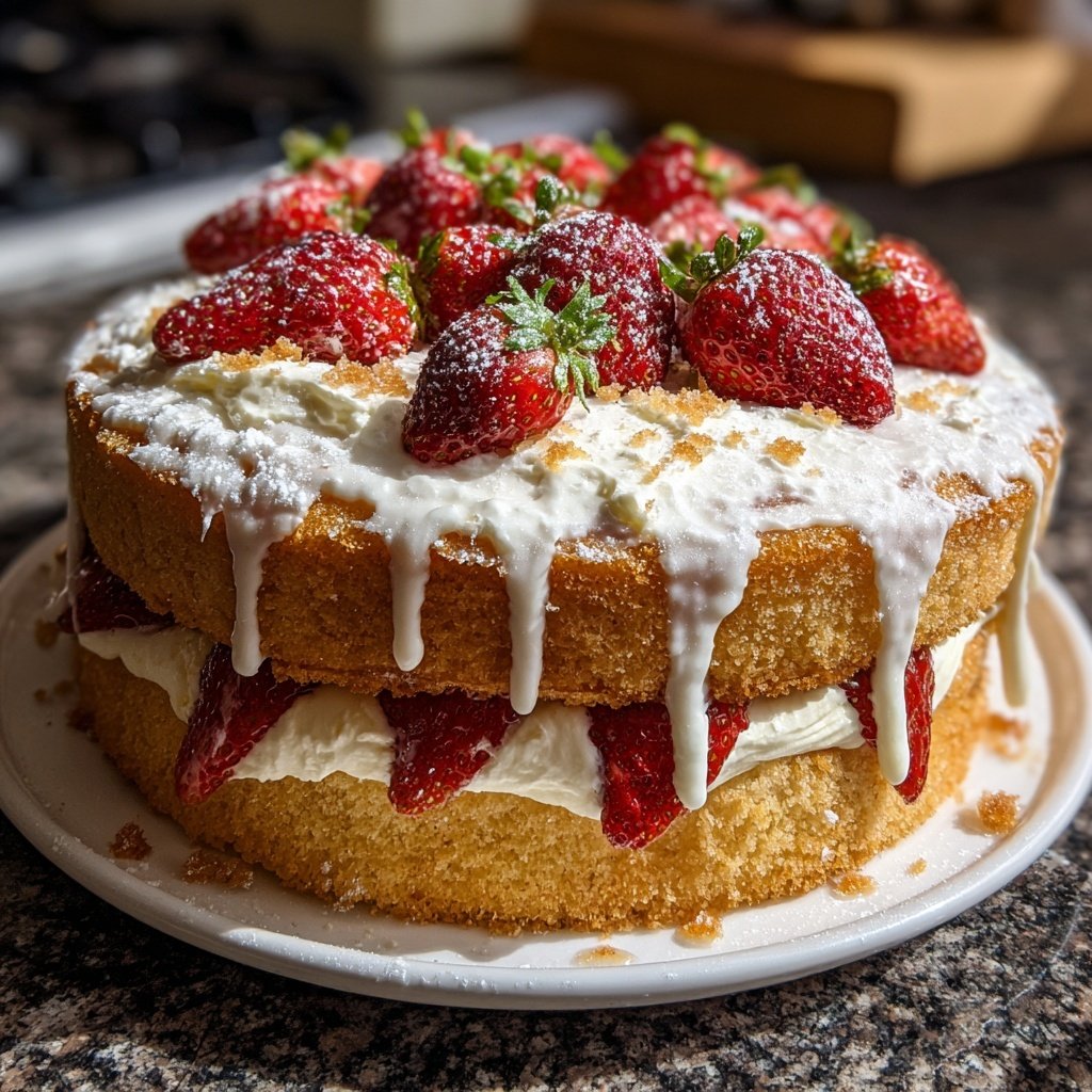 Dessert Vanilla Sponge Cake