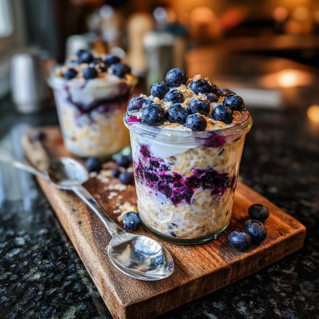 Lemon Blueberry Overnight Oats