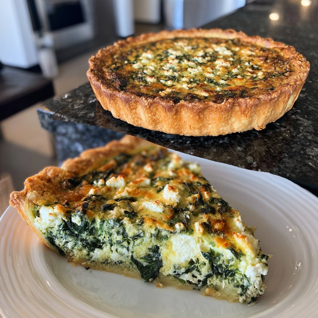Easy Spinach and Feta Quiche