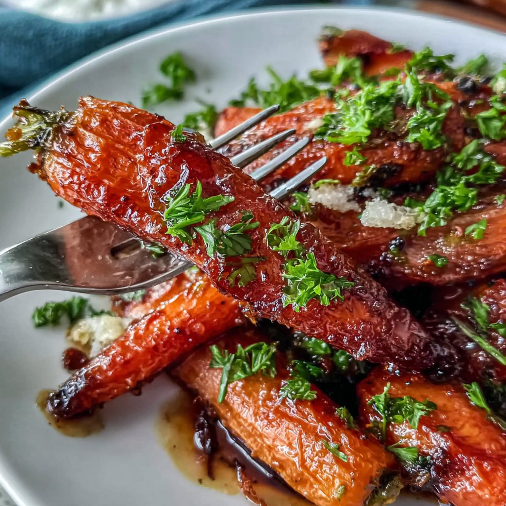 Honey Garlic Glazed Carrots