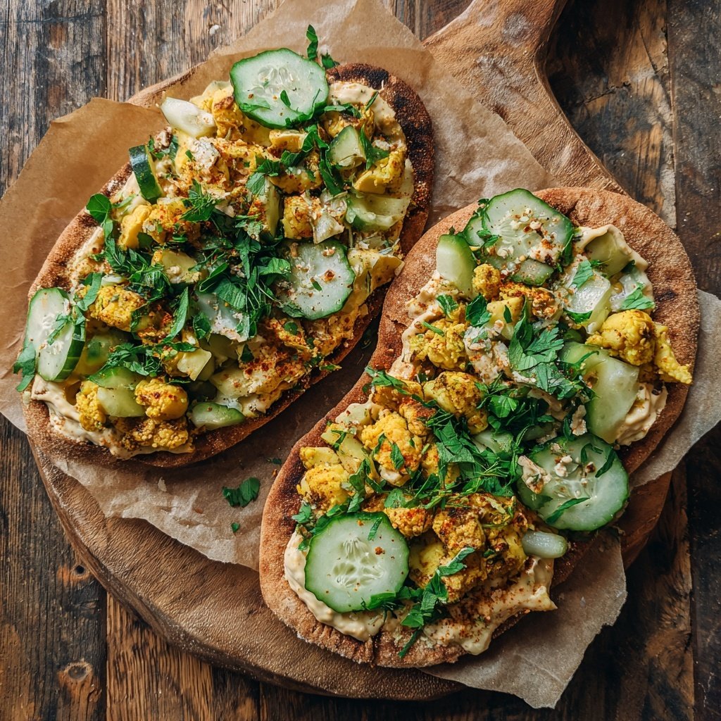 Mediterranean Chickpea Pita