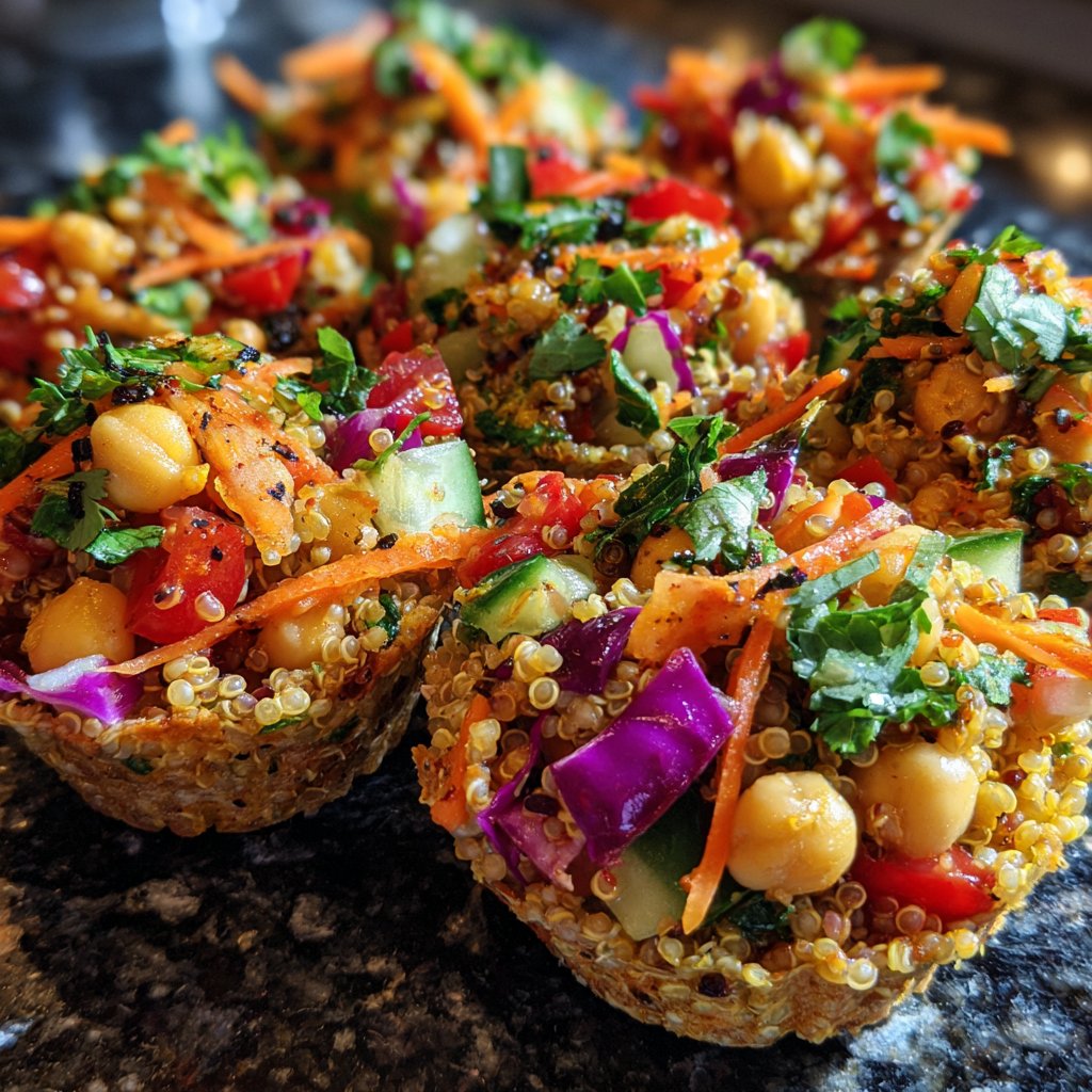 Chickpea and Quinoa Salad Cups